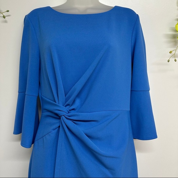 Kenzie size 8 bell sleeve twist front sheath dress, classy, great condition - Picture 7 of 8